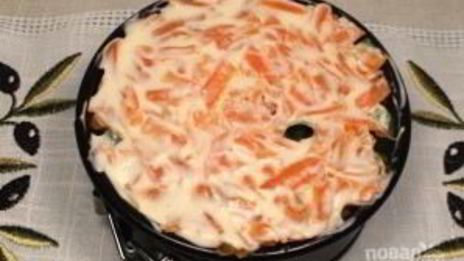 салат печень под шубой