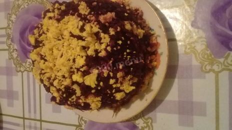 салат рыбные консервы под шубой