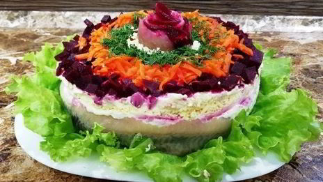 салат шуба под сельдью