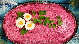 Салат скумбрия под шубой