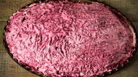 салат скумбрия под шубой