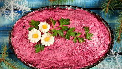 салат скумбрия под шубой