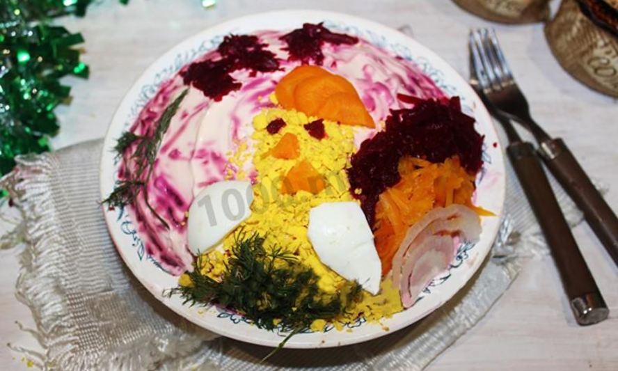 Рецепт сельди под шубой петух