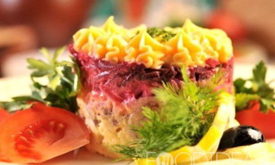 Рецепт сельди под шубой с яблоками