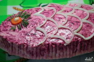 Селедка под шубой без картошки