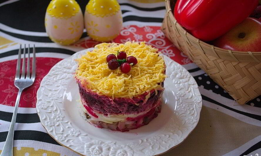 Рецепт селедки под шубой порционная