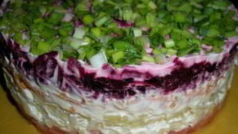 селедка под шубой с лососем