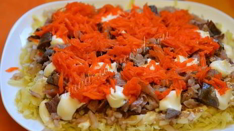 селедка под шубой с яблоком