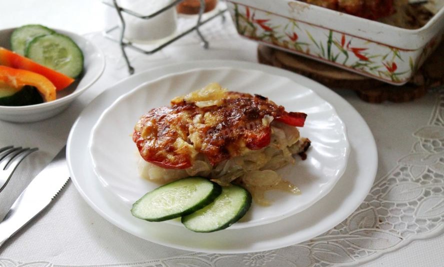 Рецепт свинины под шубой