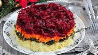 Вегетарианская селедка под шубой