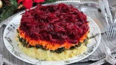 вегетарианская селедка под шубой