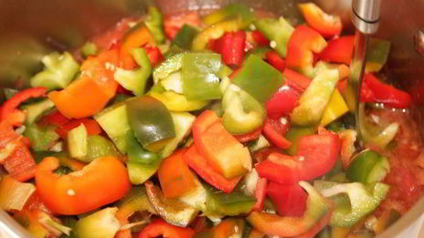 салат с баклажанами и фасолью