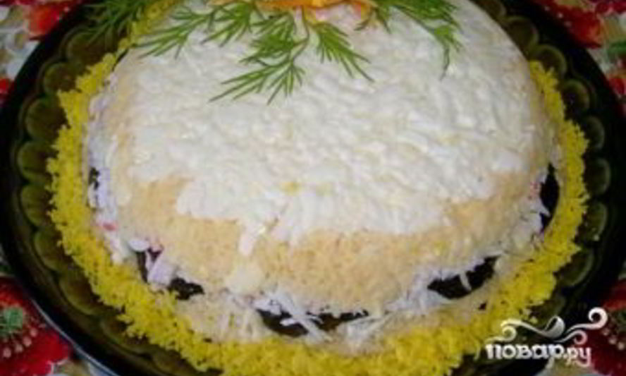 Рецепт салата с черносливом и сыром