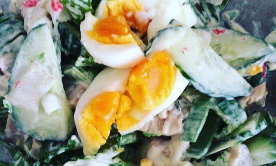 Рецепт салата с кальмарами happyoldyear