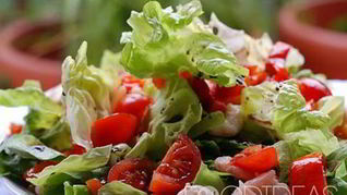 Салат с креветками