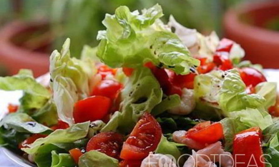 Рецепт салата с креветками