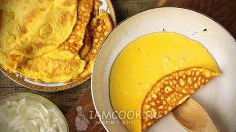 салат с омлетом