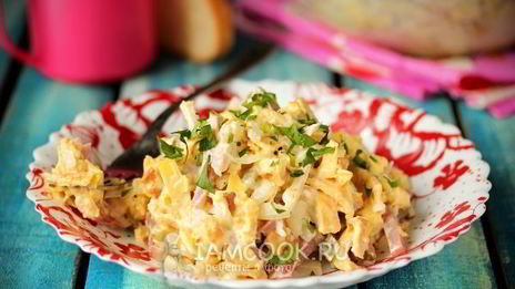 салат с омлетом