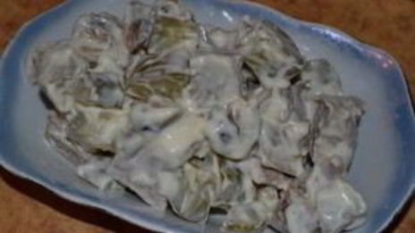 салат с телятиной