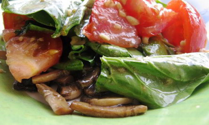 Рецепт салата со шпинатом