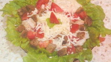 летний слим-цезарь с оригинальной заправкой