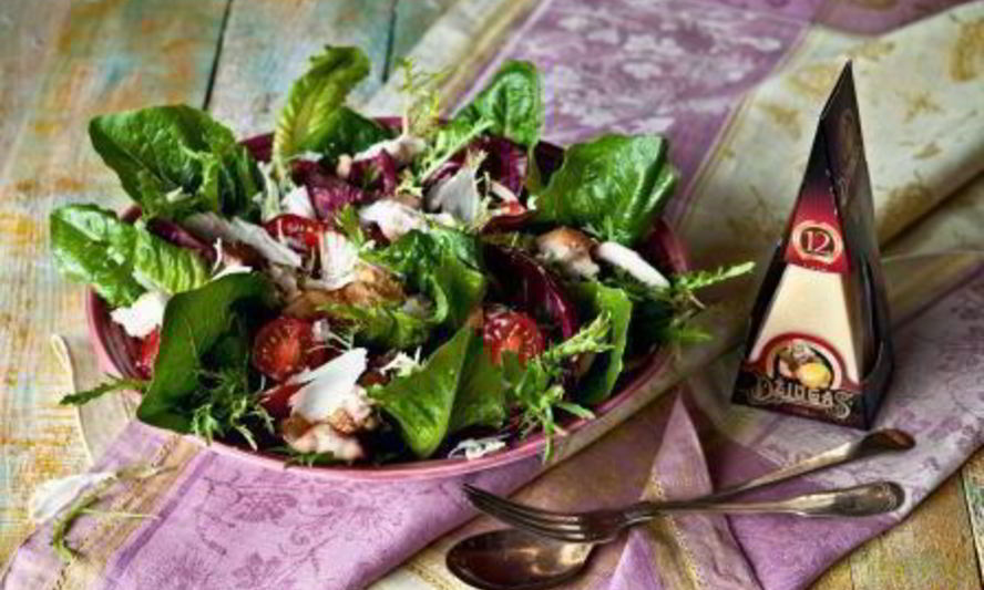 Рецепт салата цезарь с беконом и сыром джюгас