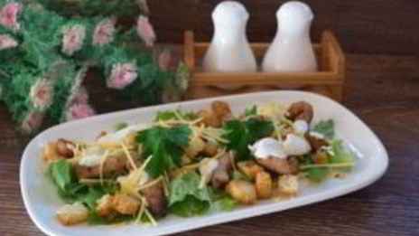 салат цезарь с курицей классический