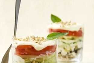 Слоеный салат из свинины