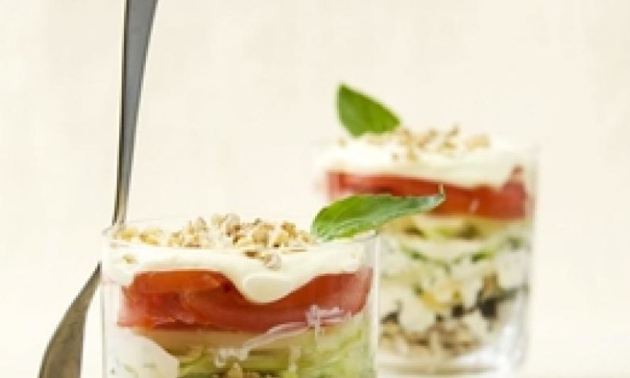 Рецепт слоеного салата из свинины