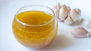 Чесночная заправка винегрет