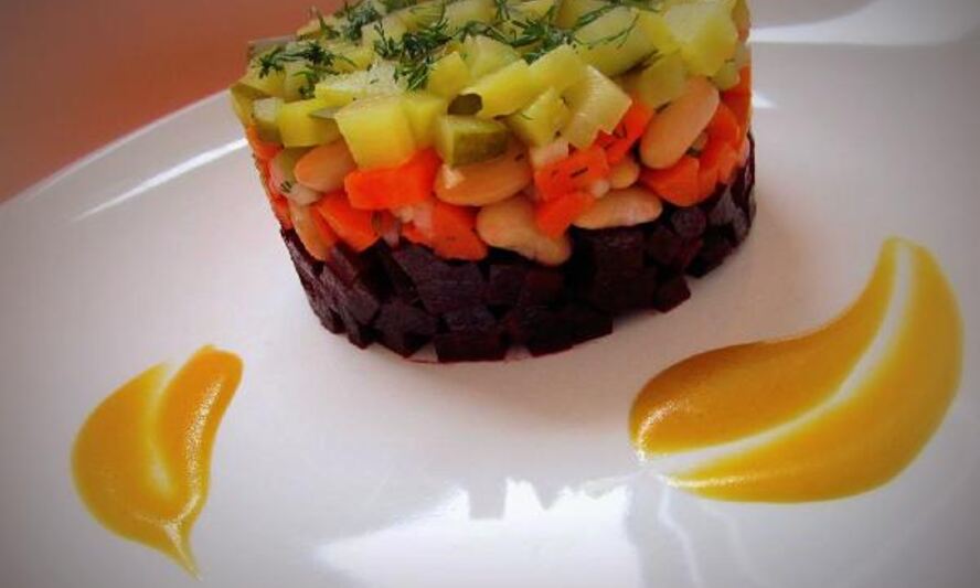 Рецепт салата винегрет под одноименным соусом