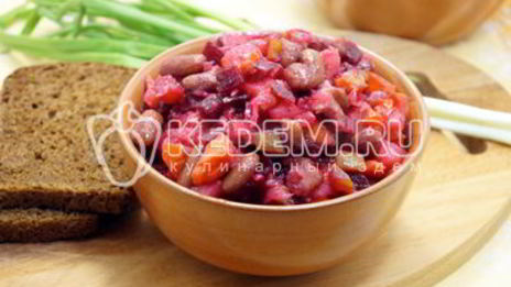 винегрет классический с фасолью