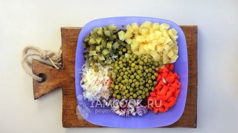 винегрет классический с горошком