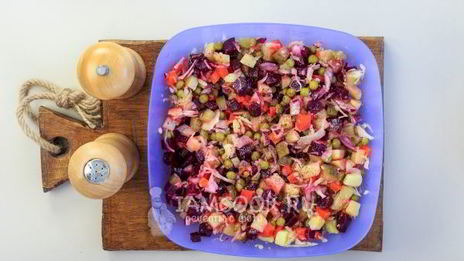 винегрет классический с горошком