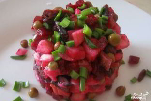 Винегрет с грибами