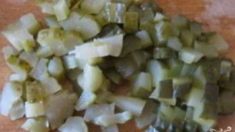 винегрет с грибами