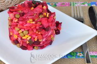 Винегрет с квашеной капустой