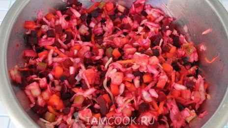 винегрет с квашеной капустой