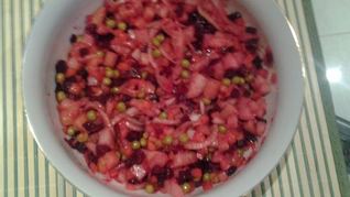 Винегрет с мандаринками