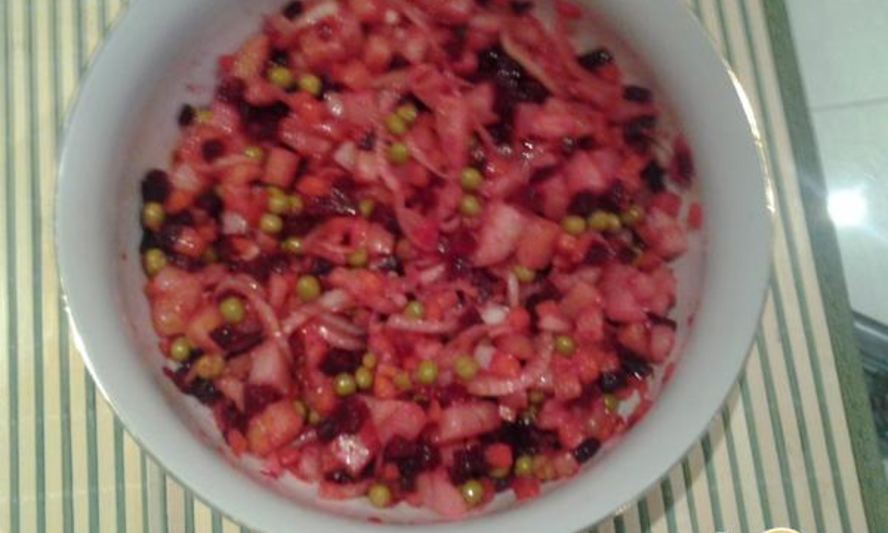 Рецепт винегрета с мандаринками