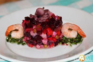 Винегрет с морепродуктами