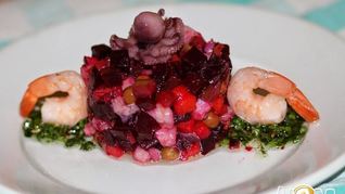 Винегрет с морепродуктами