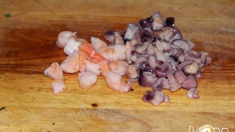 винегрет с морепродуктами