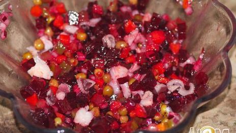 винегрет с морепродуктами