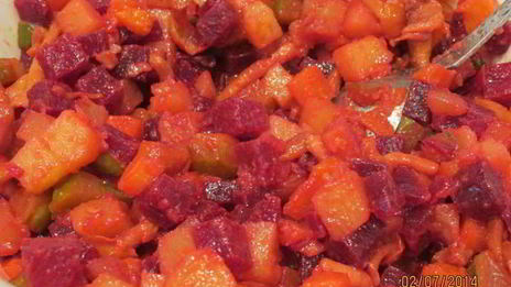 винегрет с опятами