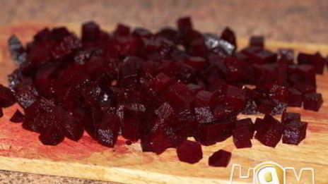 винегрет с солеными грибами