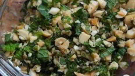 вьетнамский салат из рисовой лапши с тофу