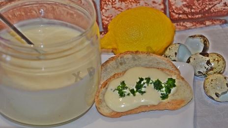 домашний майонез на перепелиных яйцах