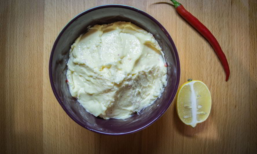 Рецепт домашнего майонеза с запеченым чесноком и перцем