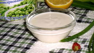 Майонез из горошка